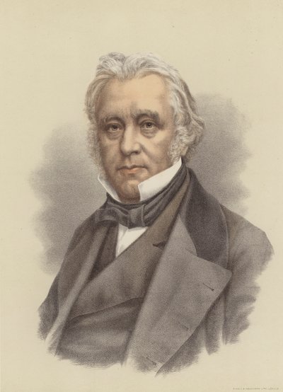 Lord Macaulay, britischer Historiker und Politiker (Farblithografie) von English School