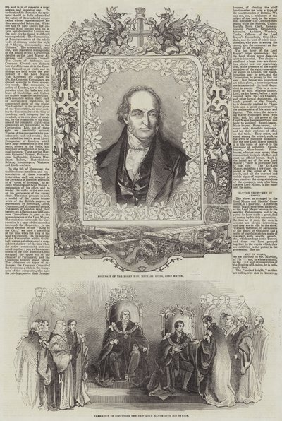 Lord Mayor von London (Gravur) von English School