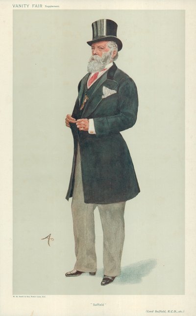 Lord Suffield, Suffield, 17. Juli 1907, Vanity Fair Karikatur von English School