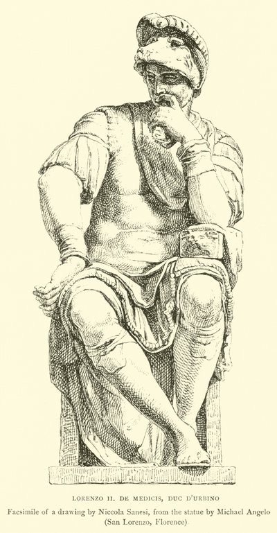 Lorenzo II. de Medici, Herzog von Urbino von English School