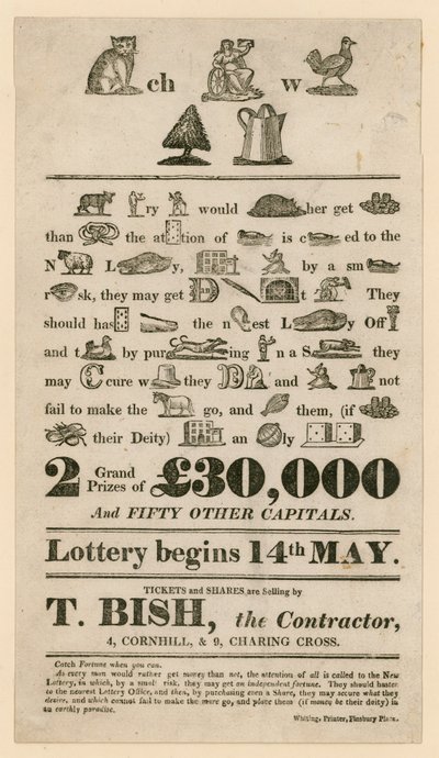 Lotterie-Werbung von English School
