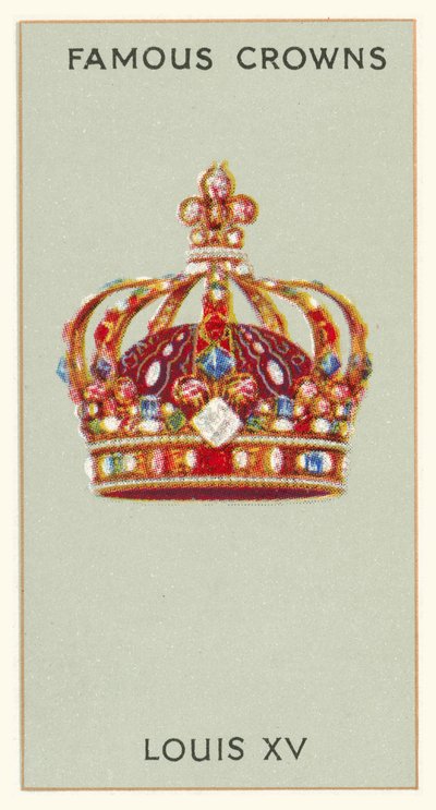 Ludwig XV. (Chromolithografie) von English School