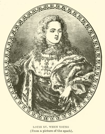 Ludwig XV als junger Mann von English School