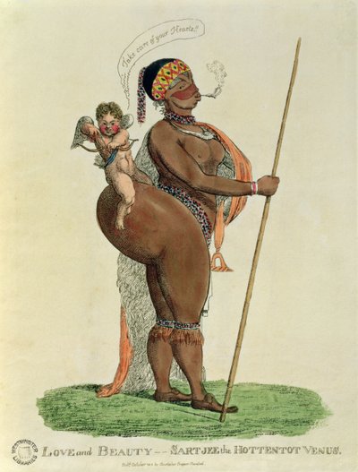 Liebe und Schönheit - Sartjee die Hottentotten-Venus, 1810 von English School