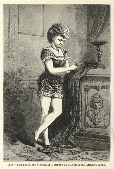Lulu, die schöne tscherkessische Turnerin im Holborn Amphitheatre von English School