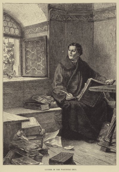 Luther in der Wartburgzelle von English School