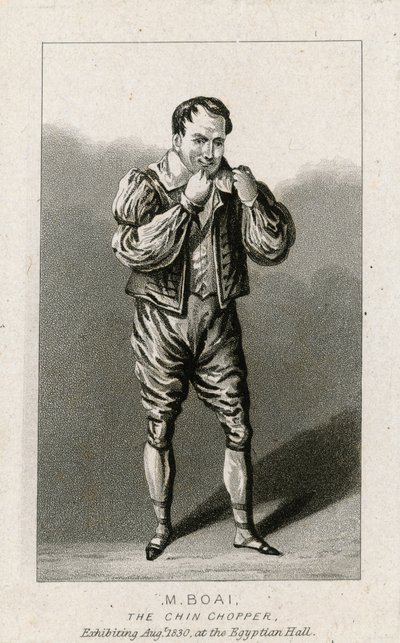 M Boai, der Kinnhacker. August 1830, die Ägyptische Halle von English School