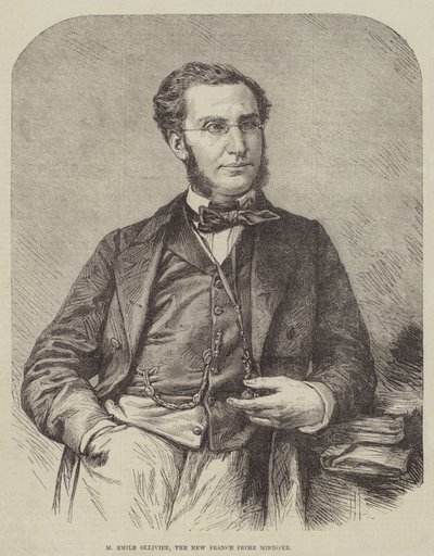 M. Emile Ollivier, der neue französische Premierminister (Gravur) von English School
