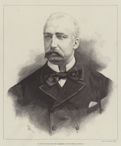 M Felix Faure, der neue Präsident der Französischen Republik von English School