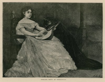 Madame Adelina Patti, Opernsängerin, als Desdemona von English School