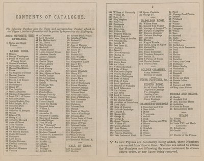 Madame Tussaud & Sons Ausstellungskatalog für 1875 von English School