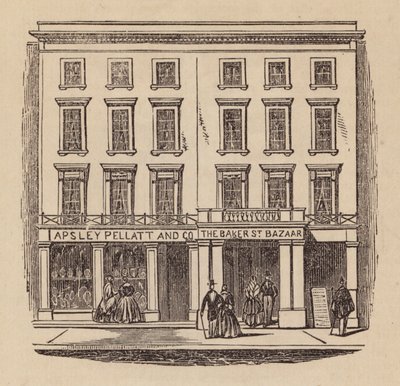 Madame Tussaud und die Ausstellung ihres Sohnes (Stich) von English School
