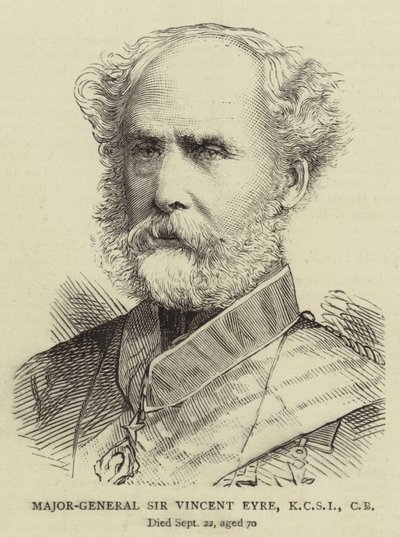 Generalmajor Sir Vincent Eyre, KCSI, CB von English School