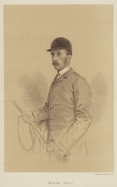Major Dent (Lithographie) von English School