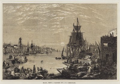 Malta (Farblithografie) von English School