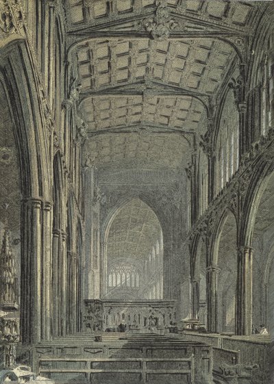 Manchester Kathedrale, Blick vom Westende des Kirchenschiffs von English School