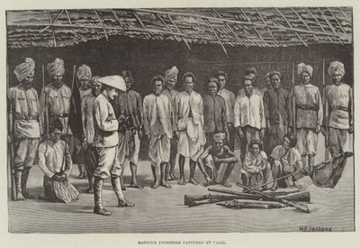 Manipur-Gefangene in Palel gefangen von English School
