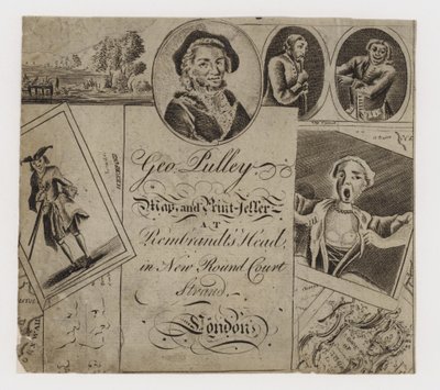 Karten- und Druckverkäufer, George Pulley, Visitenkarte von English School