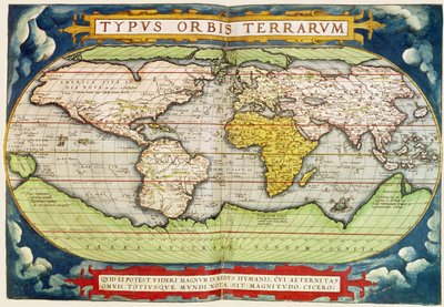 Karte, die die Weltumsegelung von Sir Francis Drake (ca. 1540-96) zeigt, graviert von Frans Hogenburg (1535-90) von English School