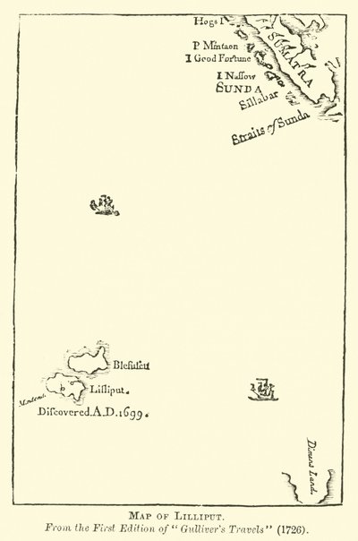 Karte von Lilliput von English School