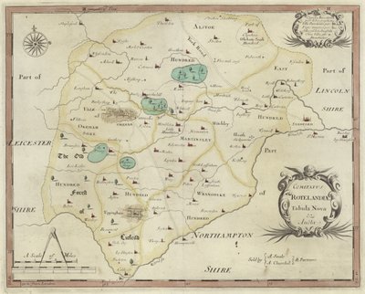 Karte von Rutland von English School