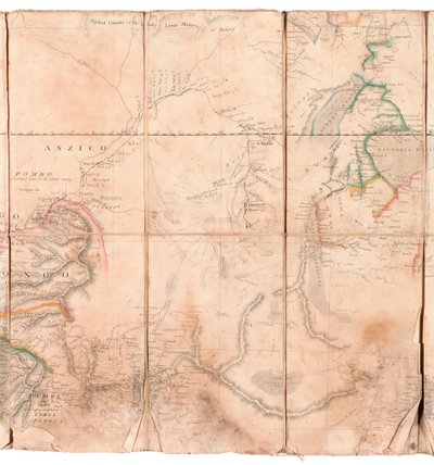 Karte der Kongo-Region, aus einem Album von Henry Morton Stanley von English School