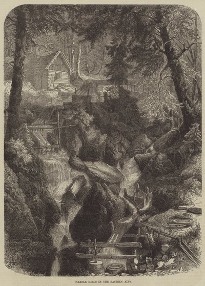 Marmorwerke in den Ostalpen (Stich) von English School