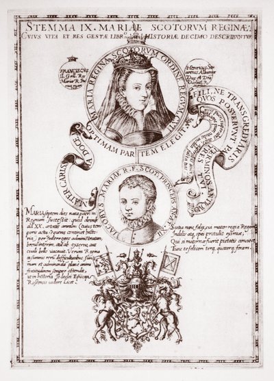 Mariae Scotorum Regina und ihr Sohn, König James von English School