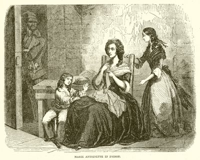 Marie Antoinette im Gefängnis von English School
