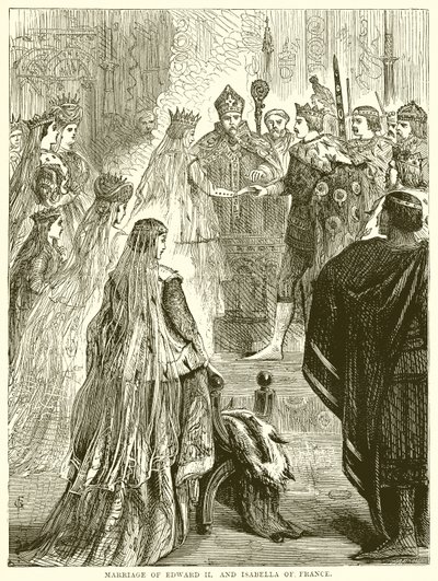 Heirat von Eduard II. und Isabella von Frankreich von English School