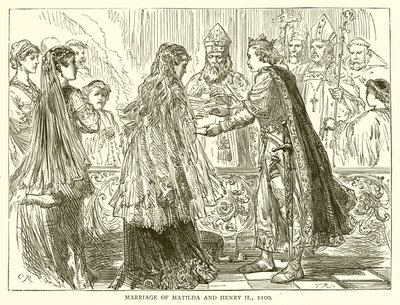 Hochzeit von Mathilde und Heinrich II., 1100 von English School