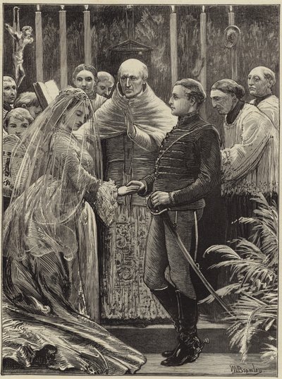 Hochzeit von Miss Fox und Prinz Liechtenstein in der Pro-Kathedrale von English School