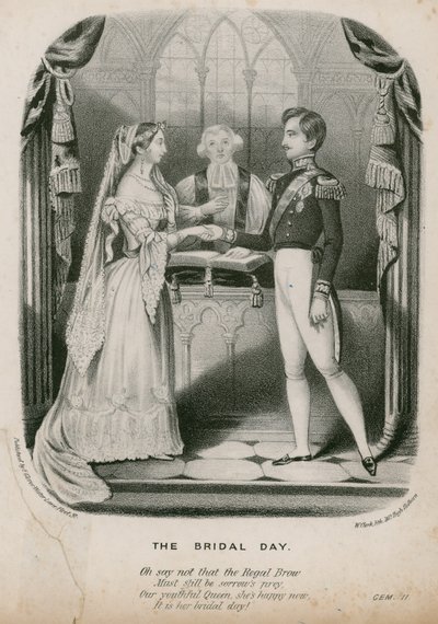 Heirat von Königin Victoria und Prinz Albert, 10. Februar 1840 von English School