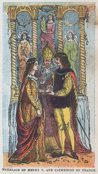 Hochzeit von König Heinrich V. und Katharina von Frankreich von English School