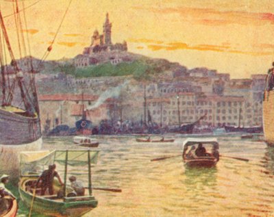 Marseille vom Hafen aus gesehen von English School