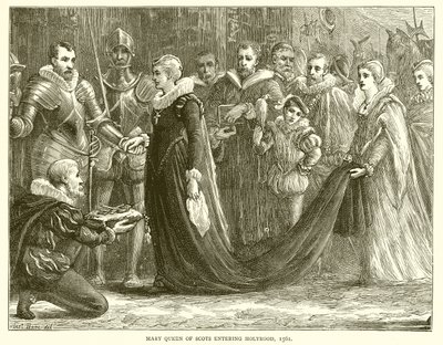 Maria Stuart betritt Holyrood, 1561 von English School