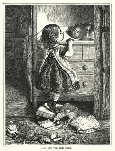 Mary und die Abdeckhaube (Gravur) von English School