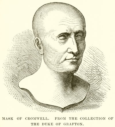 Maske von Cromwell von English School