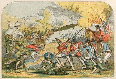 Massaker an den Highlandern durch den Herzog von Cumberland von English School
