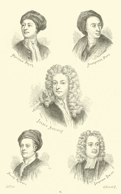 Matthew Prior, Alexander Pope, Joseph Addison, Allan Ramsay, Jonathan Swift von English School