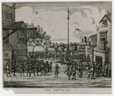 May Fair im Jahr 1716 von English School