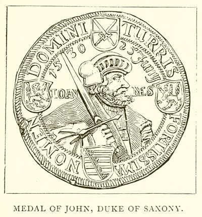 Medaille von Johann, Herzog von Sachsen von English School