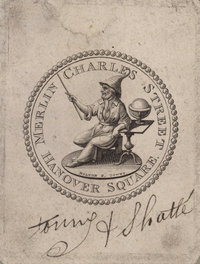 Medaille mit der Aufschrift Merlin Charles Street, Hanover Square; Milton F Tower von English School