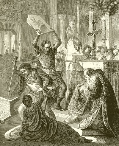 Mittelalterlicher Fanatismus: Bildersturm von English School