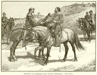 Treffen von Garibaldi und Viktor Emanuel von English School