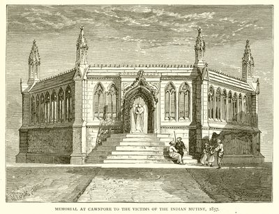 Denkmal in Cawnpore für die Opfer des indischen Aufstands, 1857 von English School