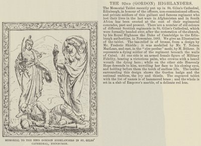 Denkmal für die 92. Gordon Highlanders in der St. Giles