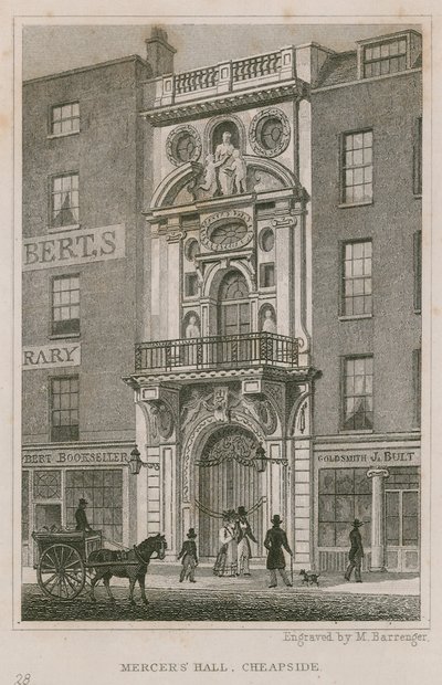 Mercers Hall, Cheapside, London von English School