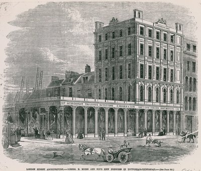 Messrs E. Moses and Sons neue Räumlichkeiten in der Tottenham Court Road, London von English School