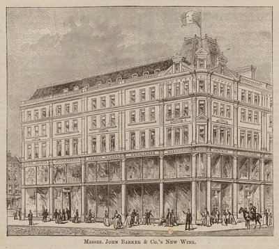 Messrs John Barker und Co, Tuchhändler und Allgemeine Lagerhalter, Ausstatter, Hausingenieure, Möbelhändler und Lieferanten, Kensington High Street, W von English School